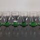 8 old stemmed glasses, 1930s