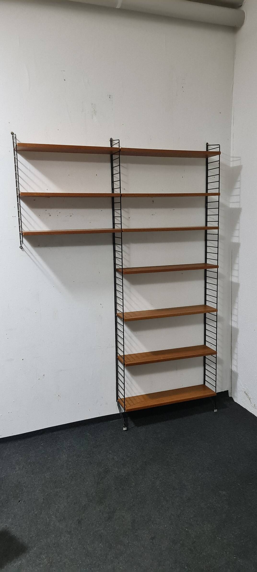 Vintage Danish design shelving unit by Nisse Strinning