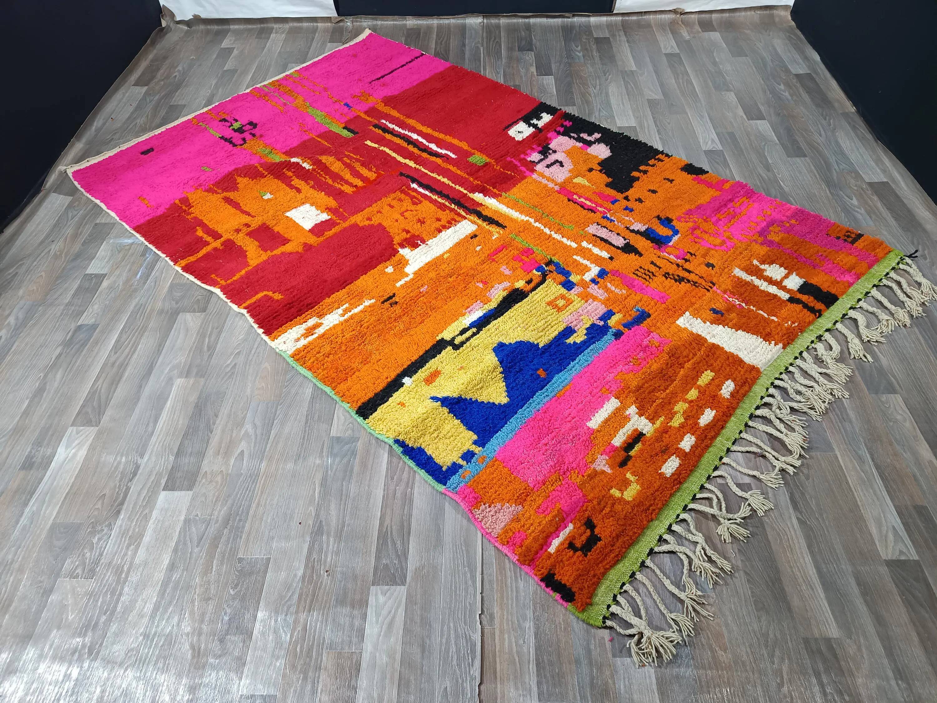 Tapis berbère artisanal Maroc 3 x 2 m