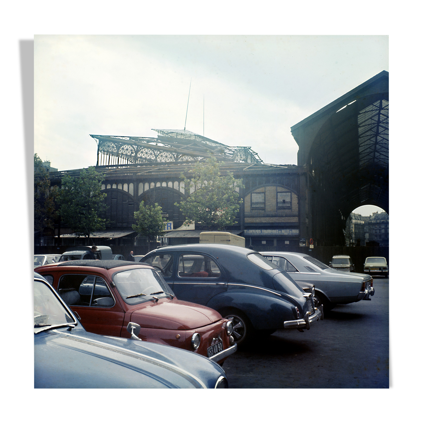 Photography destruction of the halls Paris 1972