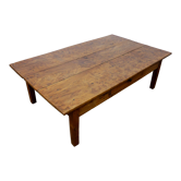 Elm burl wood coffee table
