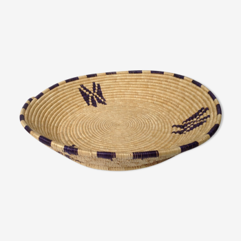 Ethnic braided basket