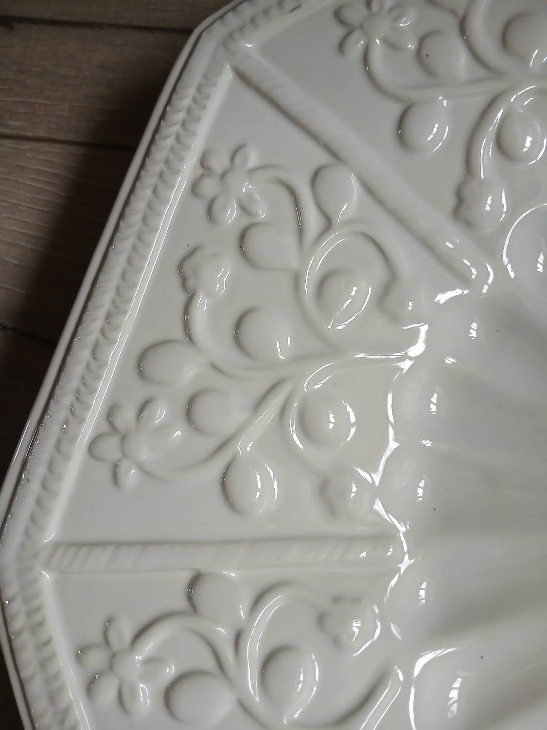 Large antique ceramic dish