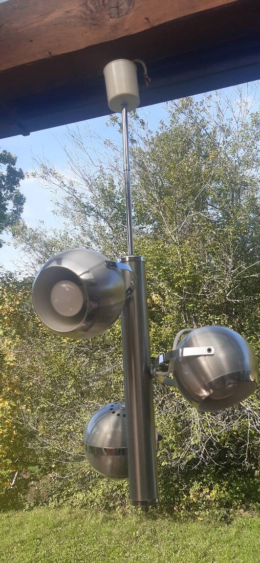 Vintage "space age" eyeball pendant light
