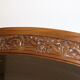 Art Nouveau walnut mirror decorated with holly leaves circa 1900 105x171cm