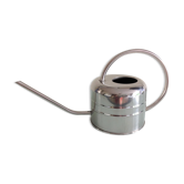 Chrome metal watering can/ vintage 60s-70s