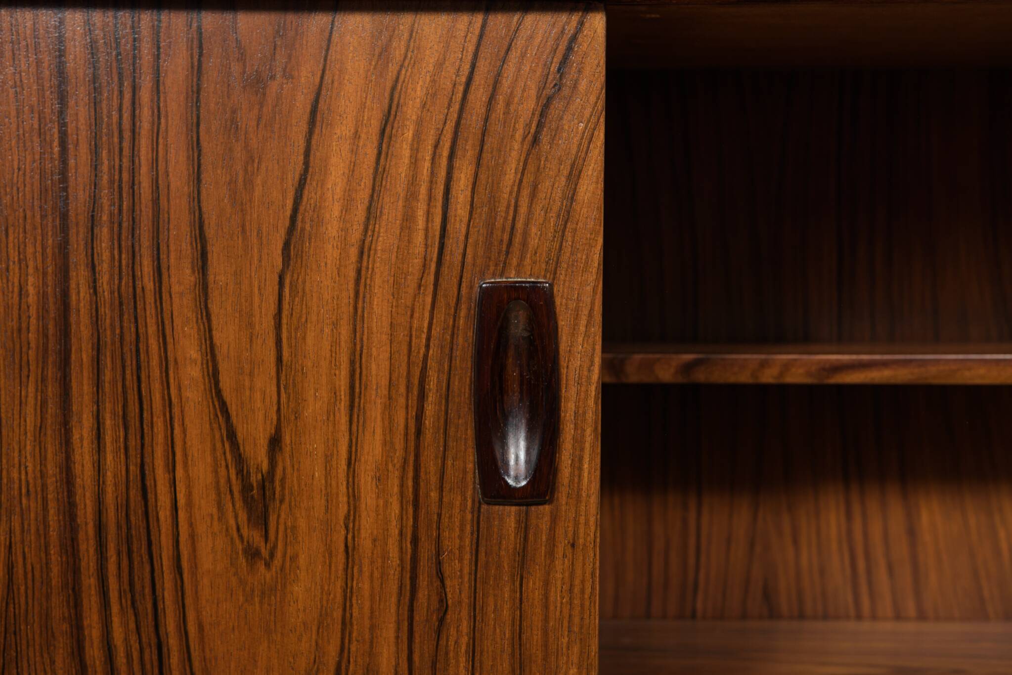 Large Mid-Century Freestanding Rosewood Desk, Denmark, 1960s