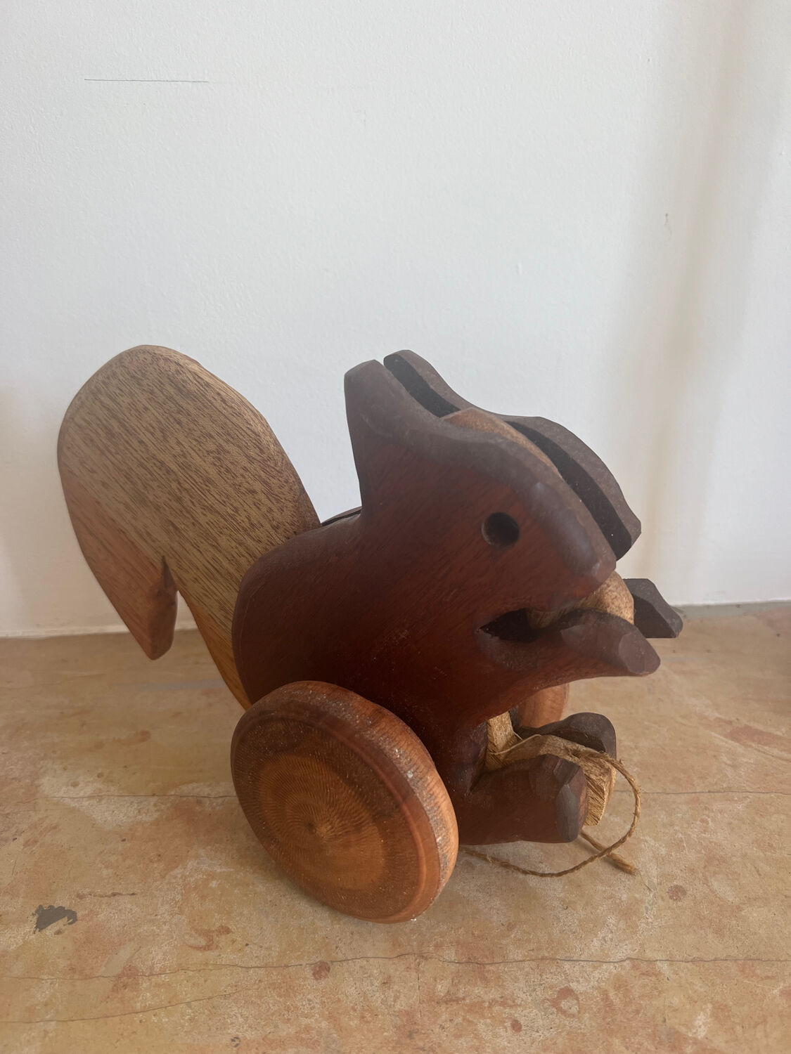 Vintage wooden children's pull toy