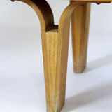 Vintage Nightstands with White Glass Tops, 1970s, Set of 2