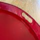 Large antique lacquered metal tray