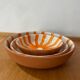 Set of handmade Moroccan ceramic deep dishes – Sole pattern