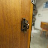 1950s Parisian wardrobe with mirror, 135 x 19 cm