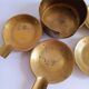 Set of 4 vintage brass nesting ashtrays