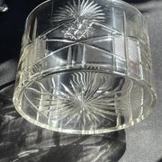 Biscuitier cristal taillé et métal argenté F. W. Quist (1831-1903)
