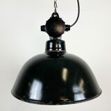 East German Enamel Factory Light By Lbd Veb Leuchtenbau Dresden, 1950s