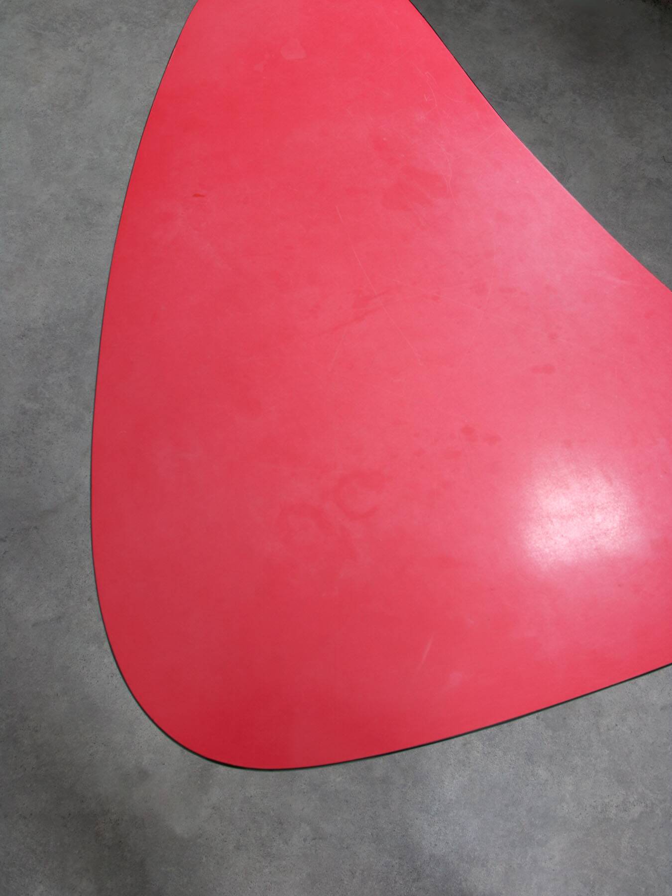 Mid Century Italian Oval Red Table