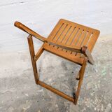 Chaise pliante en bois