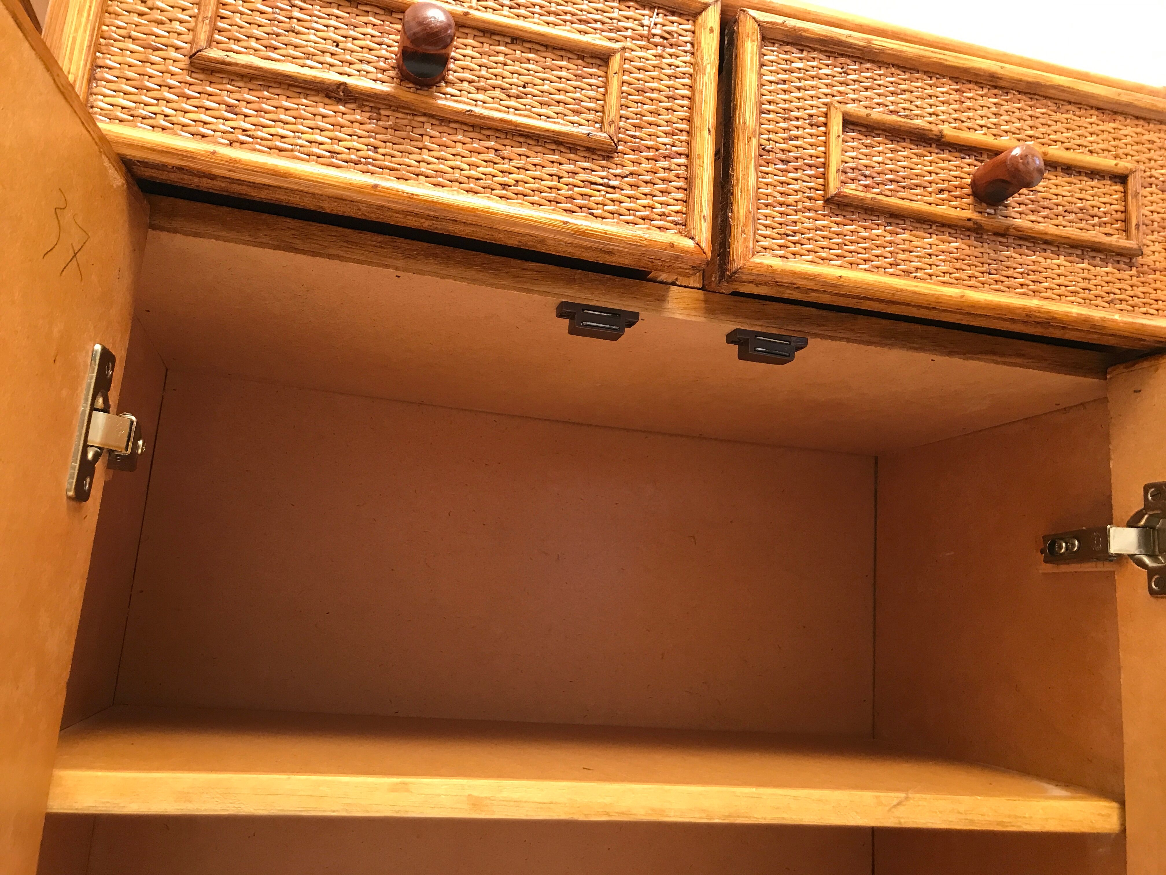 Rattan dresser 1960s