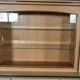 Modernist buffet in almond green & vermilion red 50