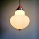 Suspension Space Age en opaline blanche, Massive, 1970
