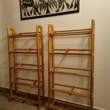 Pair of pine bookcases 70s/80s