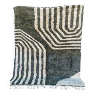 Green Beni Mrirt Rug Custom Made Moroccan Rug150/250cm