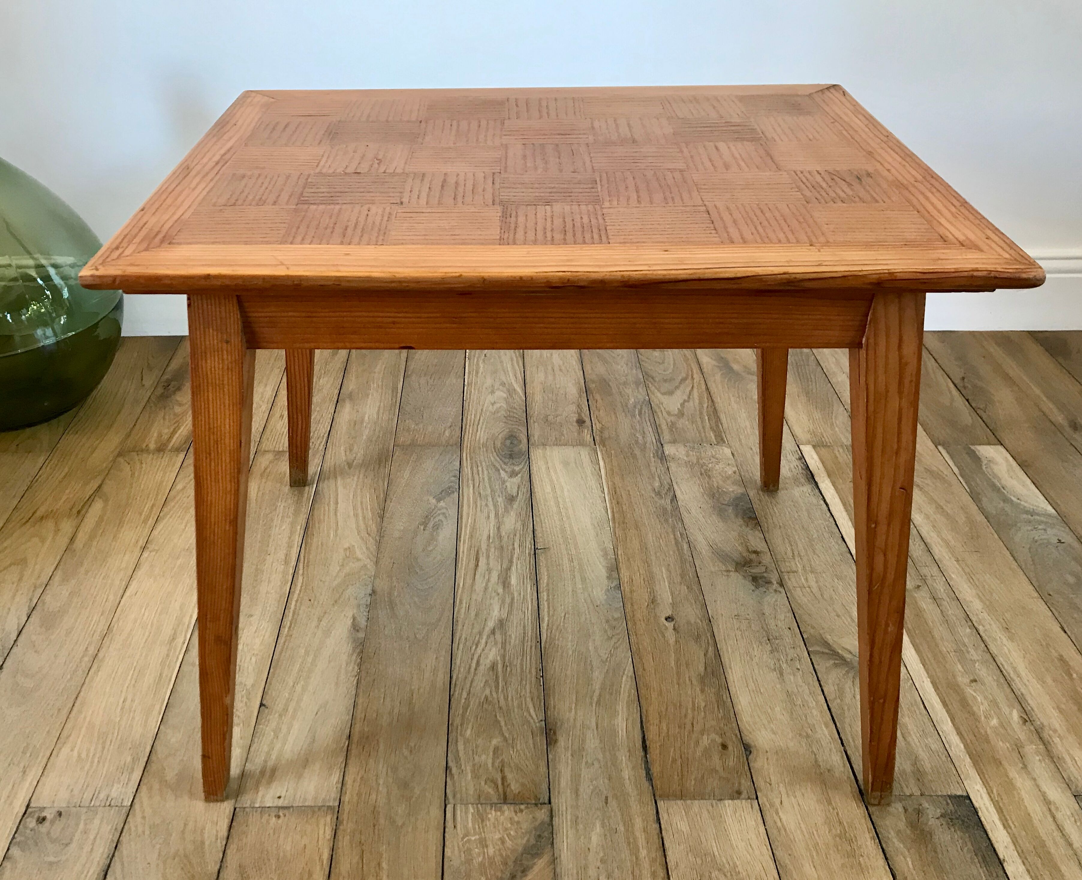 Table basse scandinave en bois années 50-60