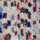 Moroccan Berber carpet in hand woven wool a modern vintage azilal 180x80 cm