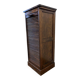 Vintage wooden filing cabinet with roller shutter