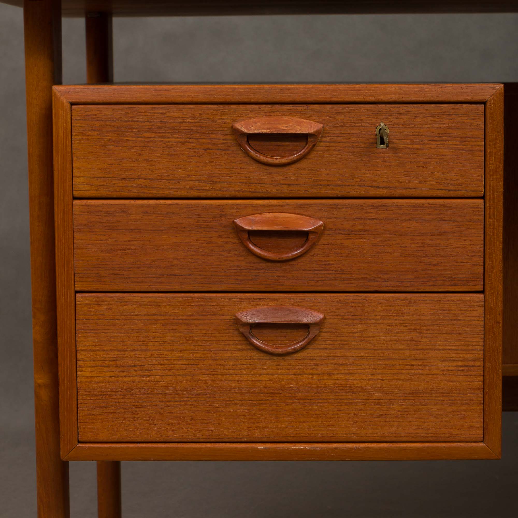 Kai Kristiansen free standing teak desk