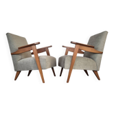 2 restored vintage Scandinavian armchairs from the 1960s.