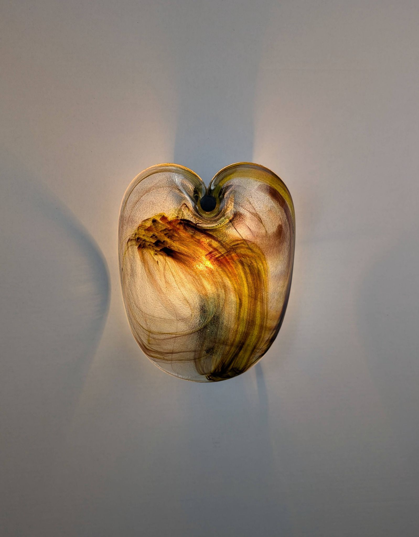 Holmegaard glass wall lamp by Per Lütken, Denmark, 1970s