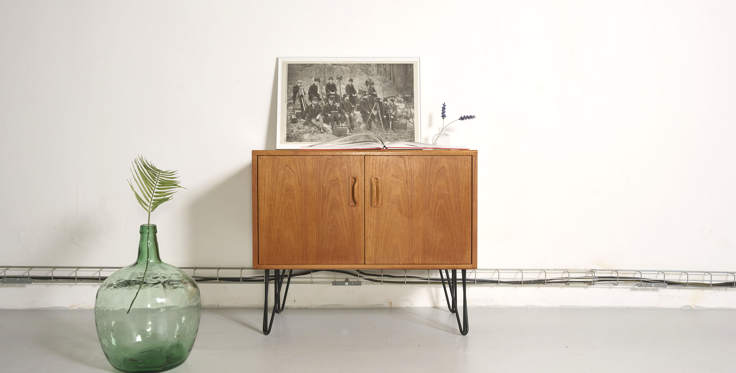 Buffet G Vintage plan, metal feet, L81cm