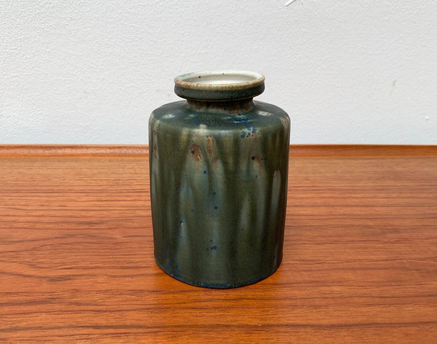 Mid-Century Minimalist Studio Pottery Vase by Rolf Weber for Rolf Weber Steinzeug, 1960s