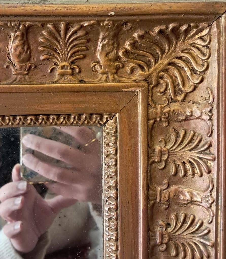 Trumeau mirror, late 19th to early 20th century.