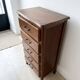 Chiffonnier classique 5 tiroirs en bois