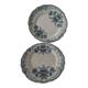 Two ironstone plates Saint-Amand Regency model