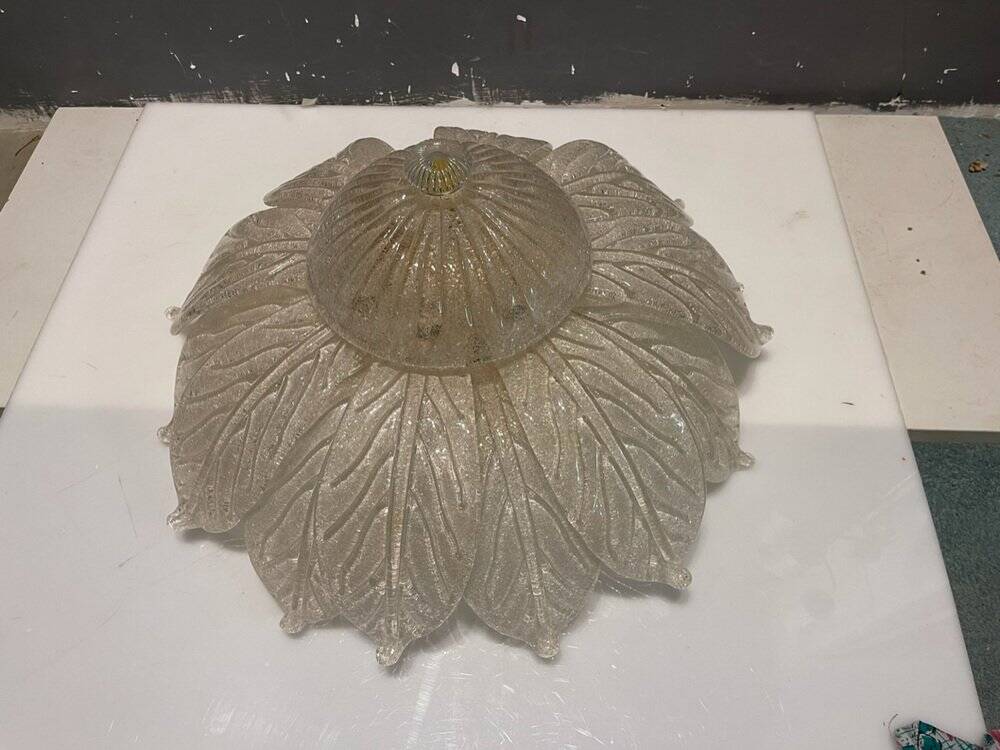 Large Venetian Murano Glass Flushmount 1970’s