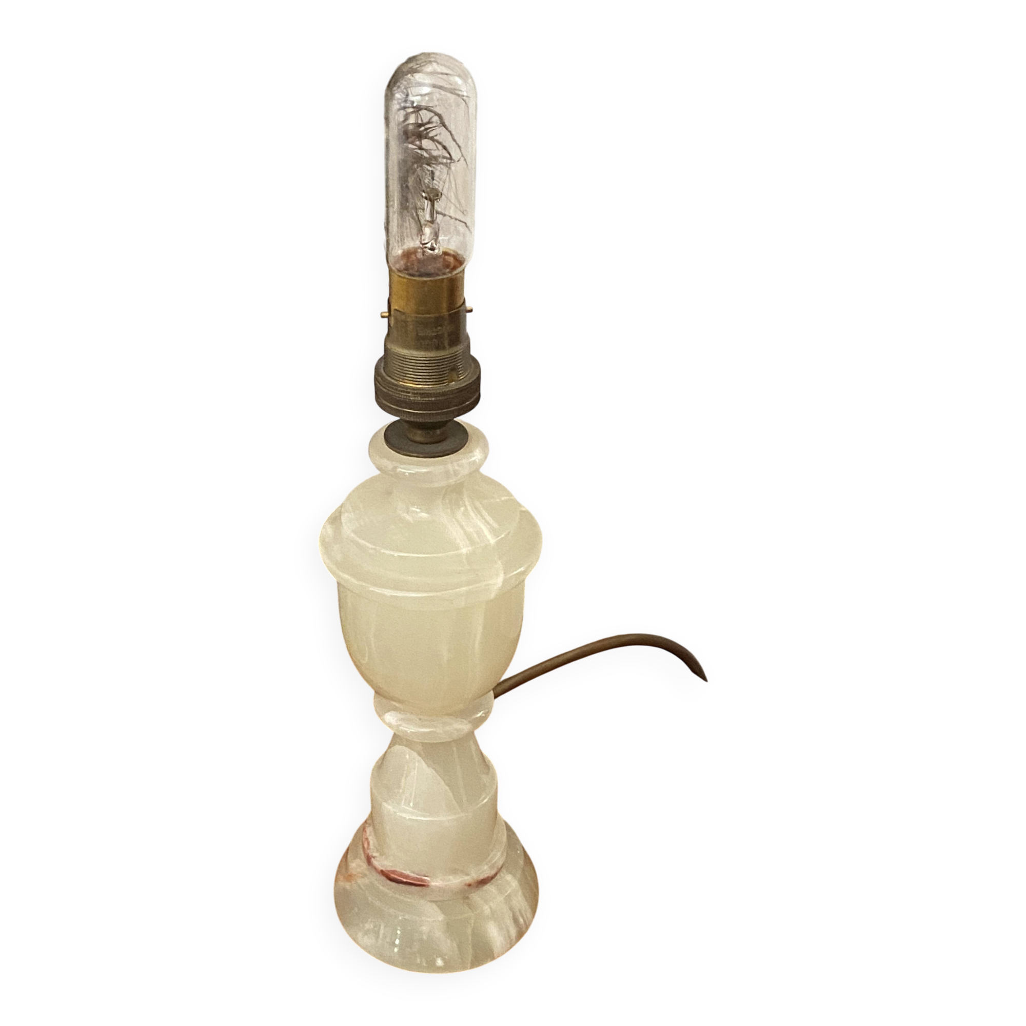 Pied de lampe en onyx