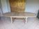 Renovated extendable oval table in solid oak.