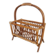 Rattan magazine rack