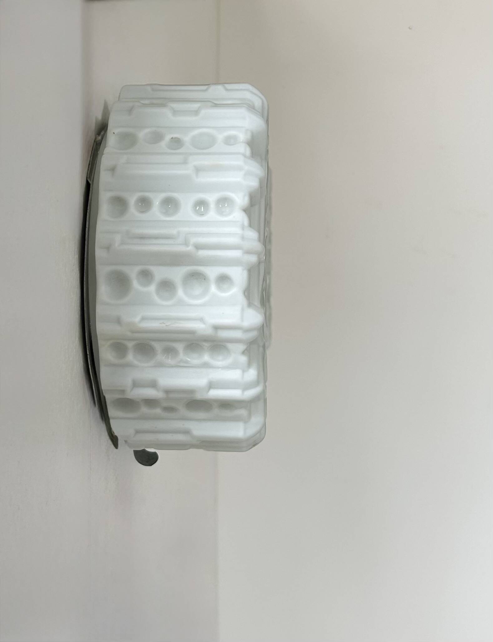 Pair of vintage opaline wall lights, Sweden, 1960s