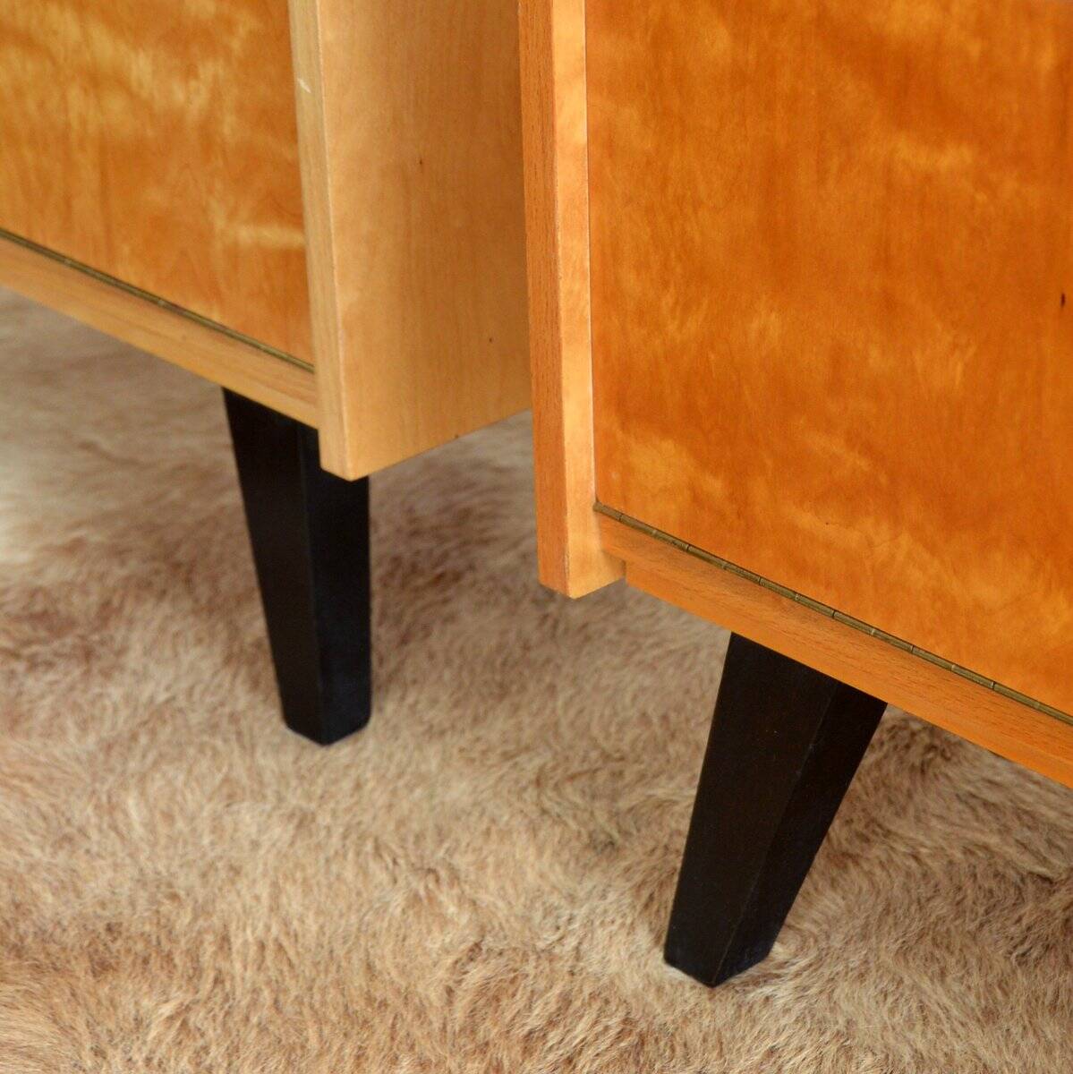 Pair of vintage 1960s bedside tables