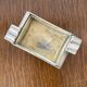 Art Deco ashtray in chromed metal and glass