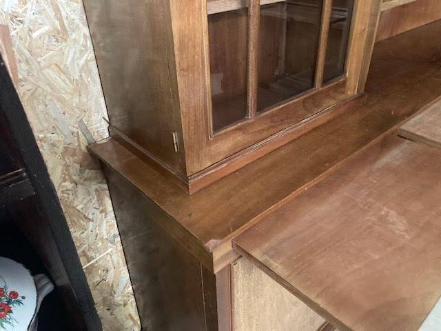 Old corner pharmacy cabinet