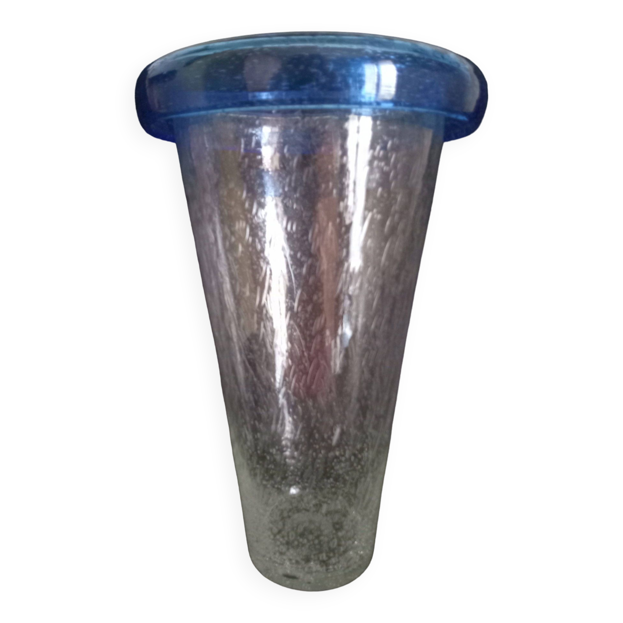 Flared vase with turned neck, h - 30 cm.