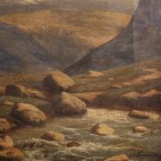 Italian painting, landscape signed and dated 1846
