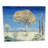 Paysage signé du XXème siècle