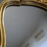 Louis XV style gold rock mirror