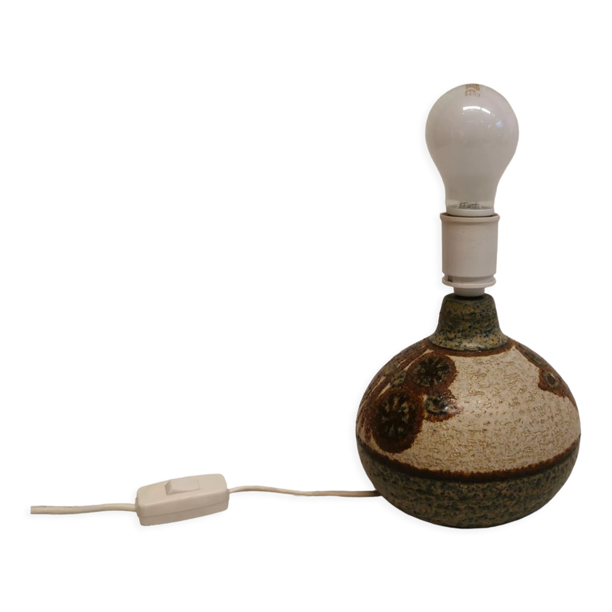 Stoneware table lamp foot, from the Erika Decor series, designed in 1971